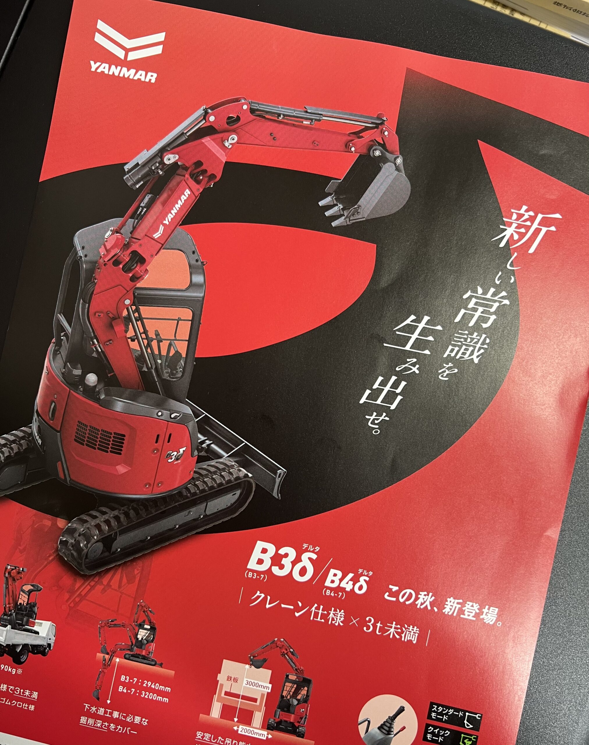 ヤンマー建機 【デルタ×呂布カルマ】新型機がデビューB3δ／B4δ